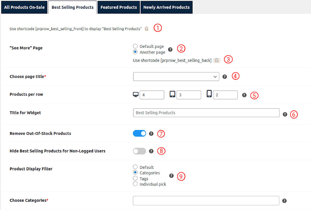 Setting Up Best Selling Products Shortcode And Widgets